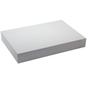 25 boites pâtissières rectangles carton blanches 60 x 40 x 10 cm