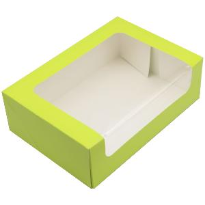 Boîte verte pour 12 / 16 macarons en carton