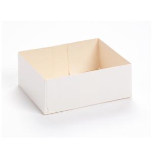 100 caissettes pâtissières blanches sans couvercle 18 x 12 x 5 cm