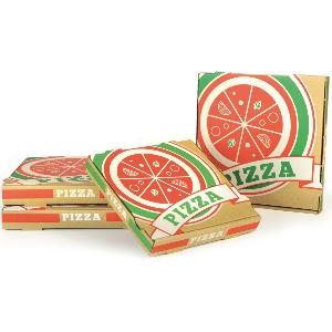 100 boites à pizza 33 x 33 x 4 cm