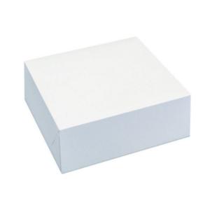 50 boites pâtissières carton blanches 22 x 8 cm