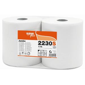 6 rouleaux papier toilette MAXI JUMBO ouate blanche 2 plis 350 m