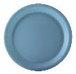 10 assiettes bleues pastel carton 18 cm