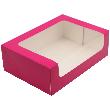 Boîte rose pour 12 / 16 macarons en carton