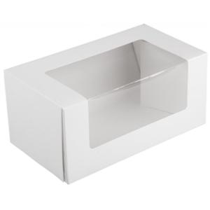 25 boites cakes carton blanches 20 x 11 x 9 cm