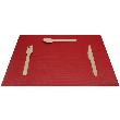 1000 sets de table papier rouge 30 x 40 cm