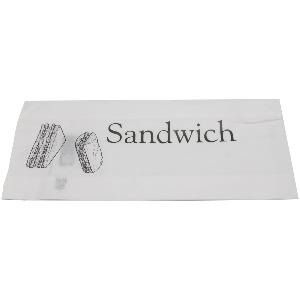 1000 sacs sandwichs krafts blancs 12 + 5 x 30 cm
