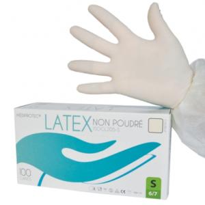 100 gants d'examen latex micro-poudré extra large 9.5