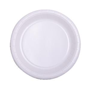 10 assiettes blanches carton 18 cm