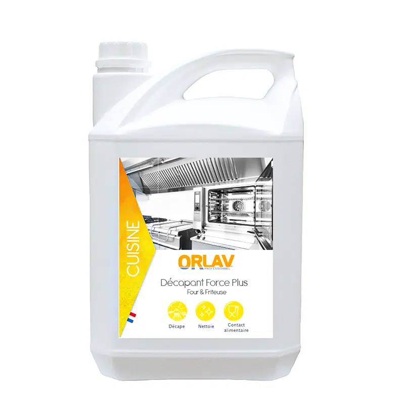 Décapant Force Plus four et friteuse liquide 5L ORLAV