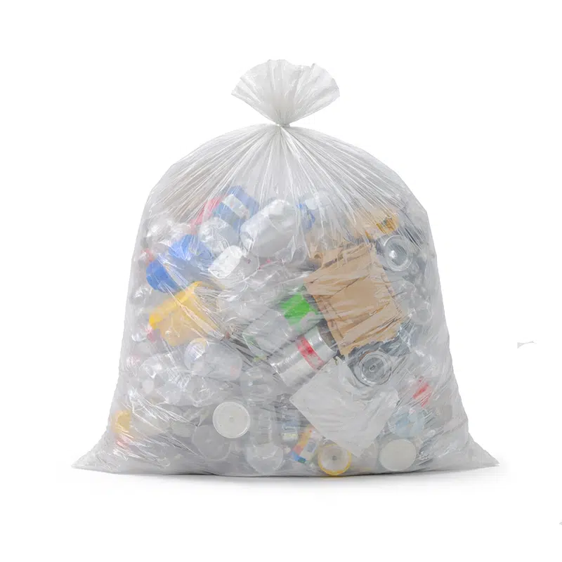 Sacco spazzatura trasparente 160 litri 50 µ da 10 pezzi