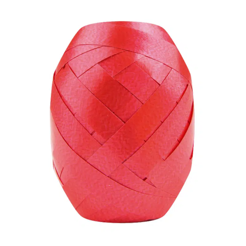 Cetim liso vermelho ovo Bolduc 7mm x 10m