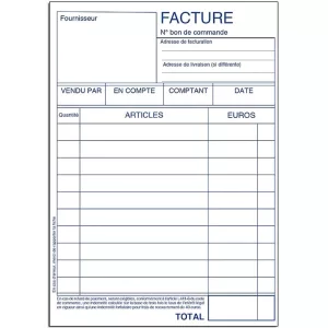 Bloc facturier 