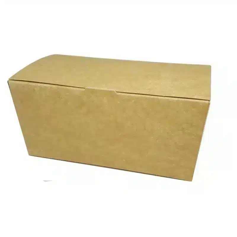 25 cajas kraft de 375 gramos con base de cartón