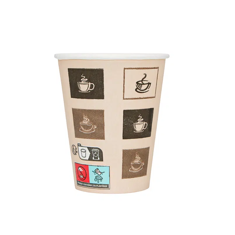 Printed paper cup 18 cl per 50
