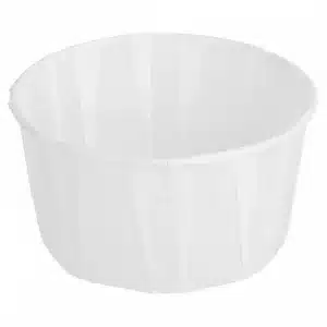 250 white cups folded baking paper 120 ml