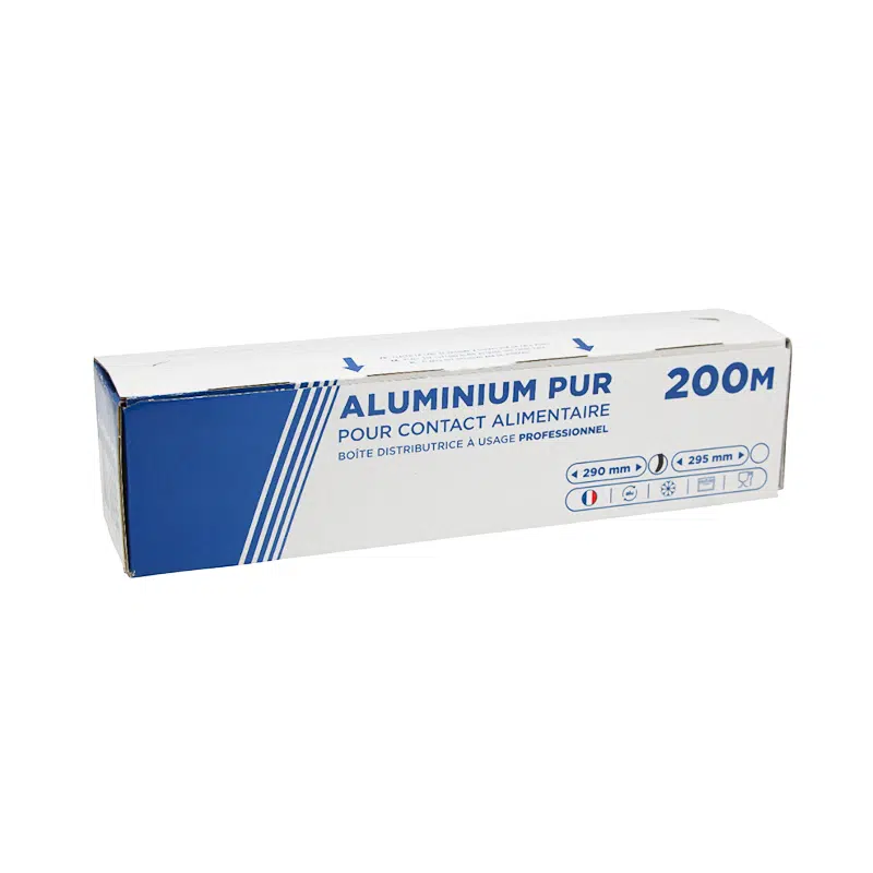 30 cm x 200 m aluminium food roll in box