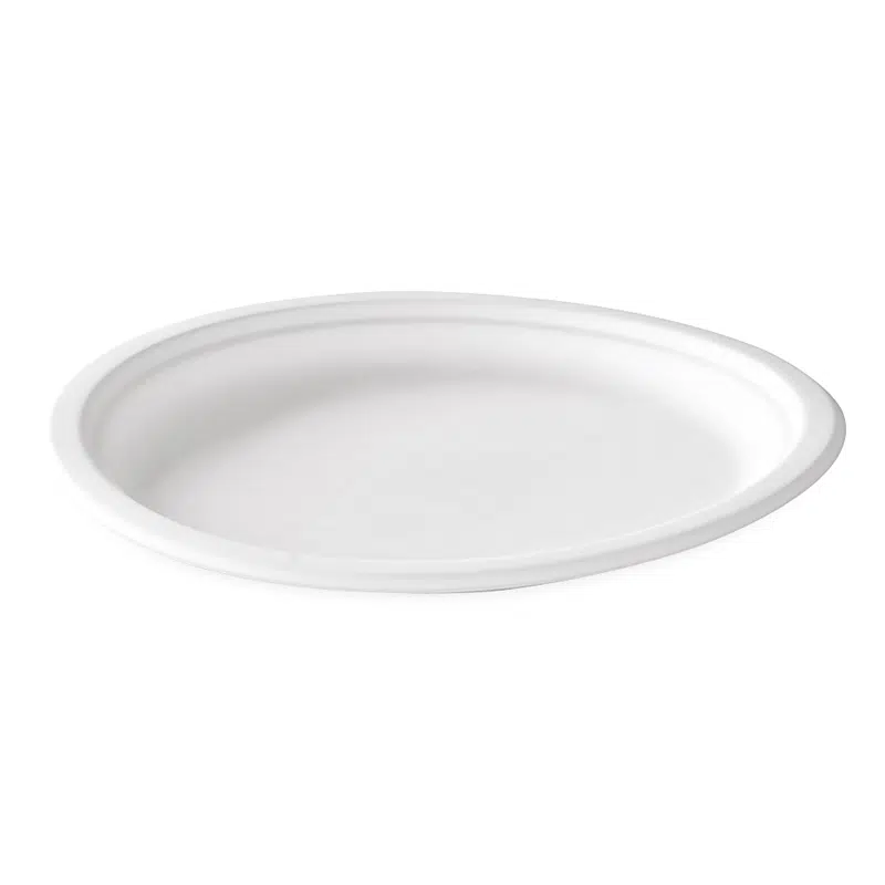 Assiette ronde biodégradable 26 cm par 50