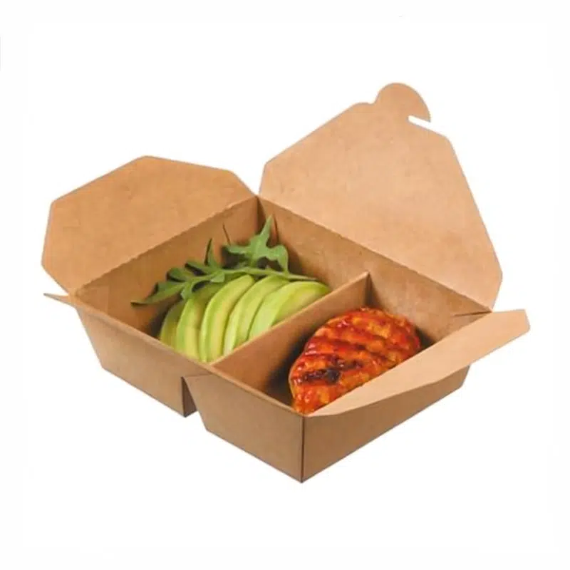 Amerikanische Mahlzeitendose „Doggy Bag“ 2 Fächer 1300 ml pro 50