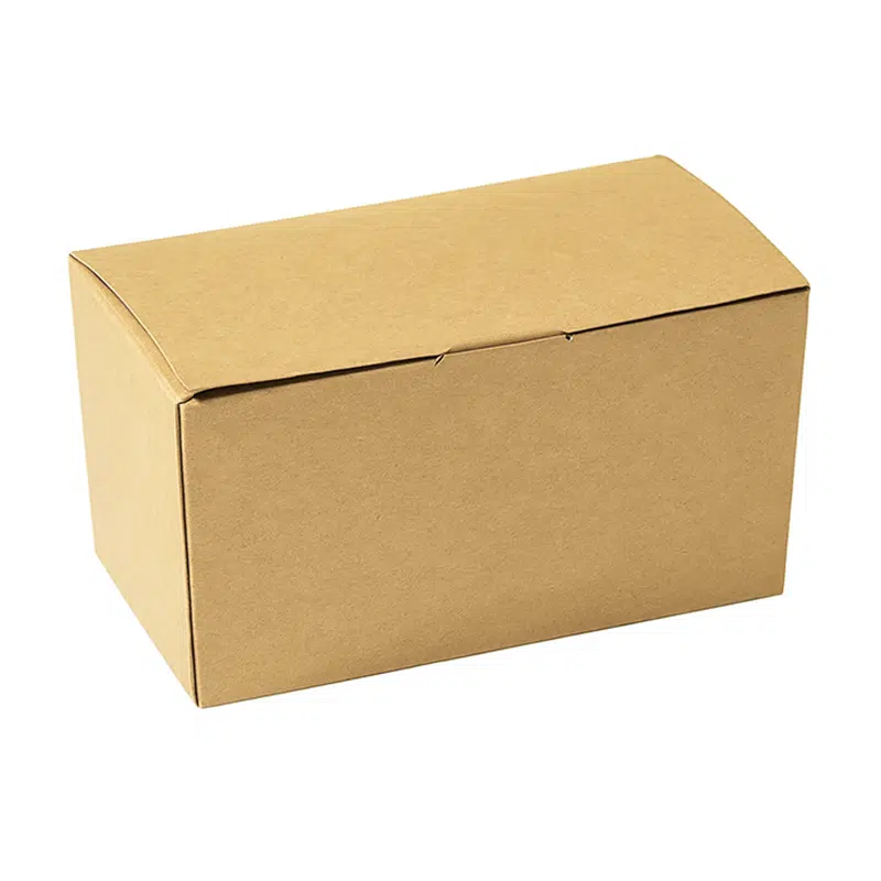 Ballotin kraft 375 grammes avec fond carton par 25