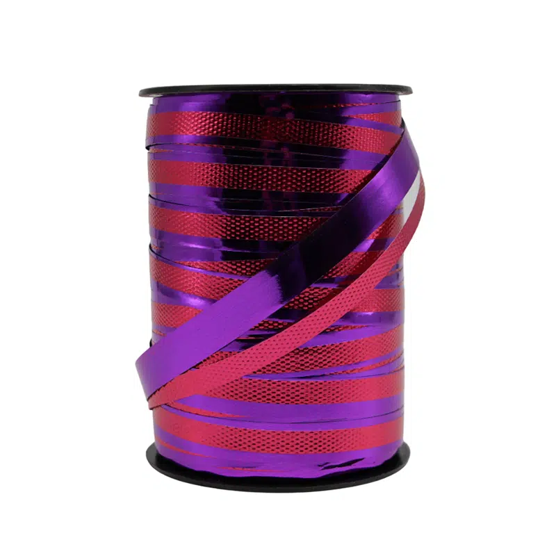 Bolduc rose / violet « Duo Listel » 100m x 12.5mm