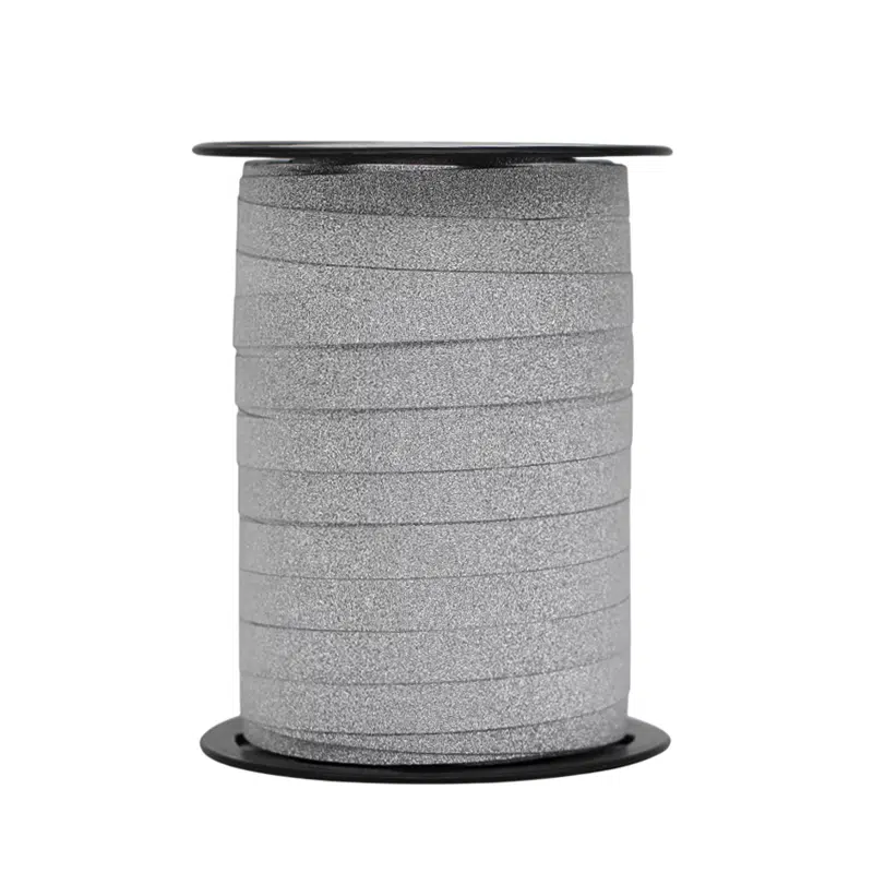 Bolduc argent brillant « lido » 100m x 10mm