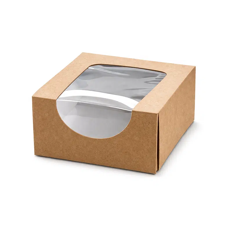 Cardboard window box 12 x 12 x 4 cm, pack of 50