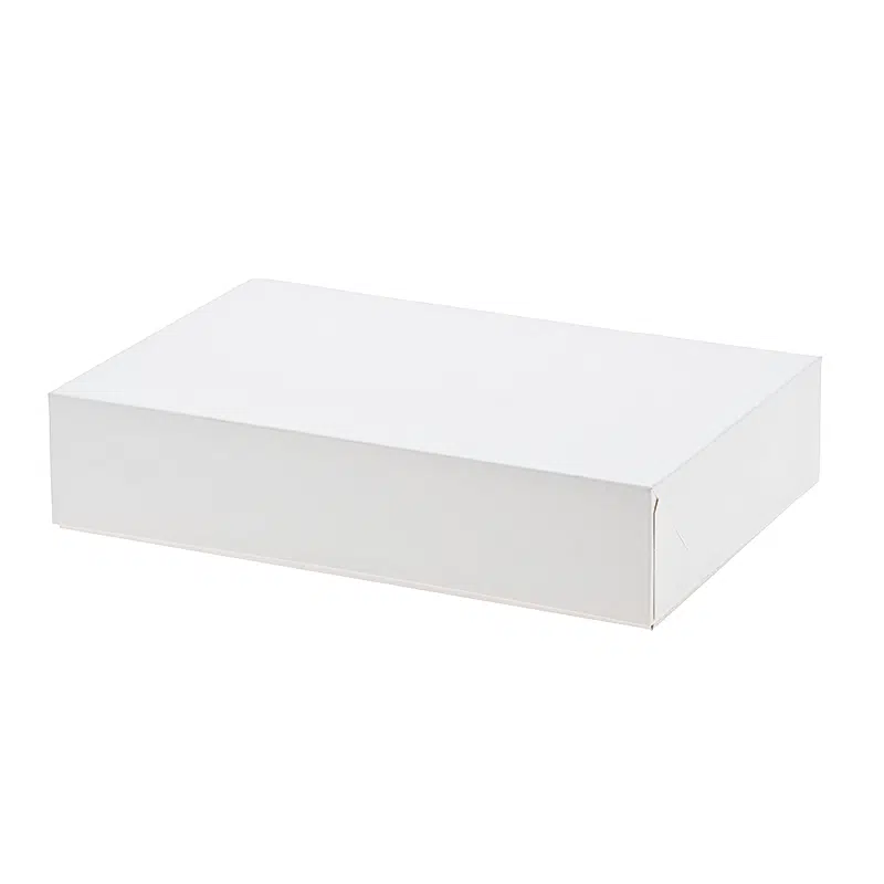 50 caixas rectangulares brancas para catering 28 x 20 x 6 cm