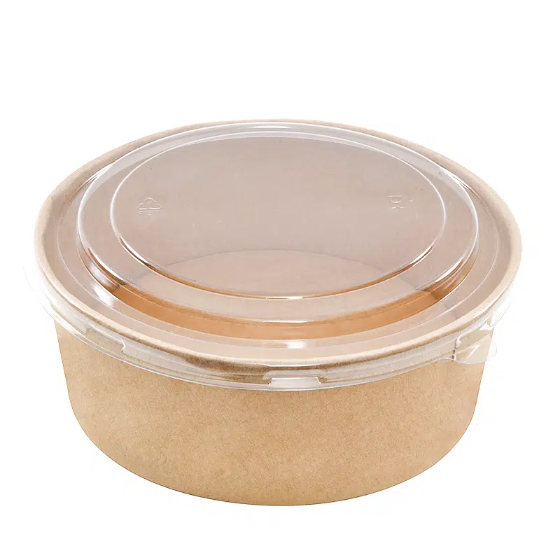 Saladeira em cartão + tampa PET 1300 ml por 25