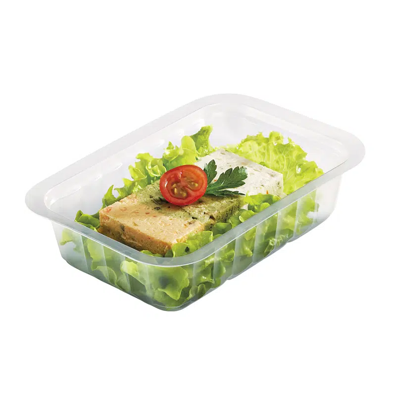 100 disposable plastic sealable trays 250 ml