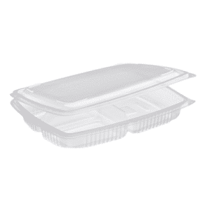 Mikrowellengeeignete Schale mit 3 Fächern 1380 ml pro 20