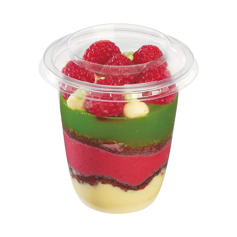 Dessert cup with plastic lid 200 ml par 50