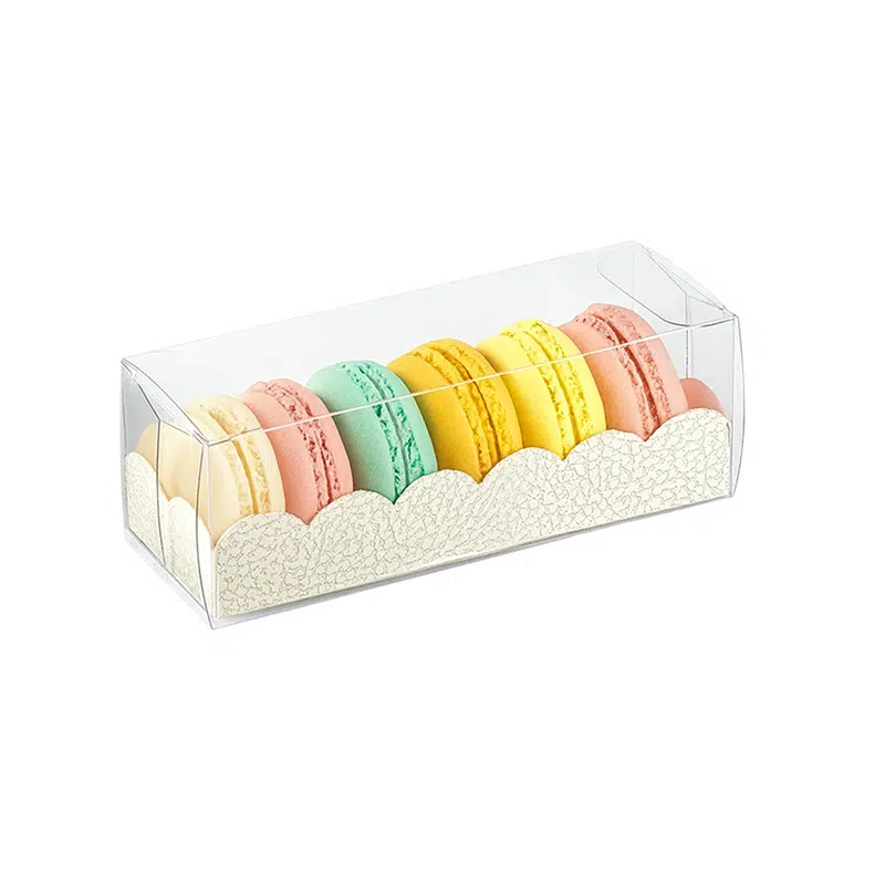 Étui macarons PVC 160 x 50 x 50 mm