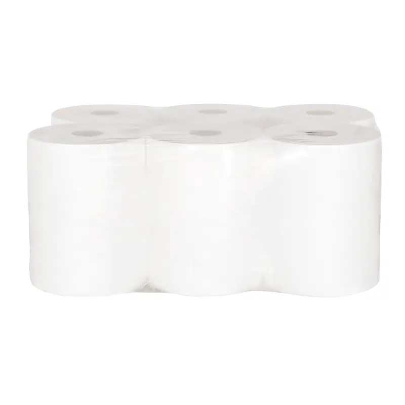 Rouleau essuie-mains autocut blanc 150 m par 6