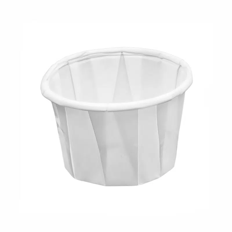 Godet papier blanc cuisson plissé 30 ml par 250