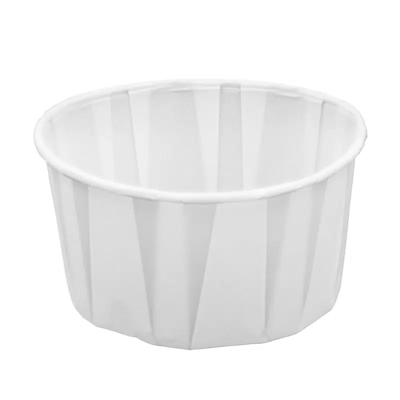 Godet papier blanc cuisson plissé 165 ml par 250