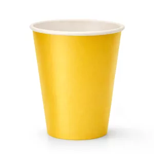 Gobelet carton jaune