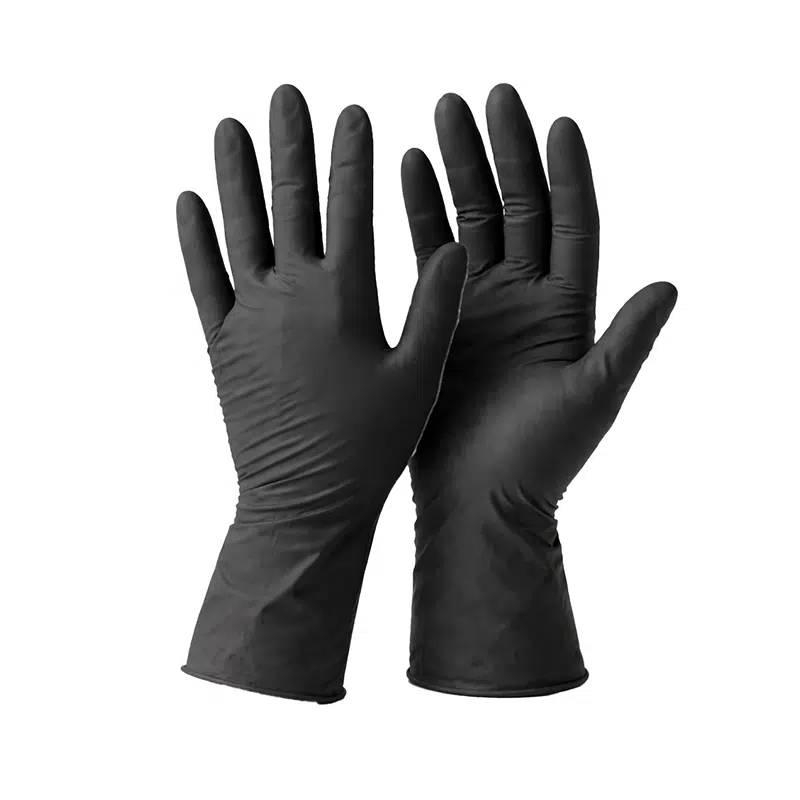 Gant nitrile non poudré noir small 7 par 100