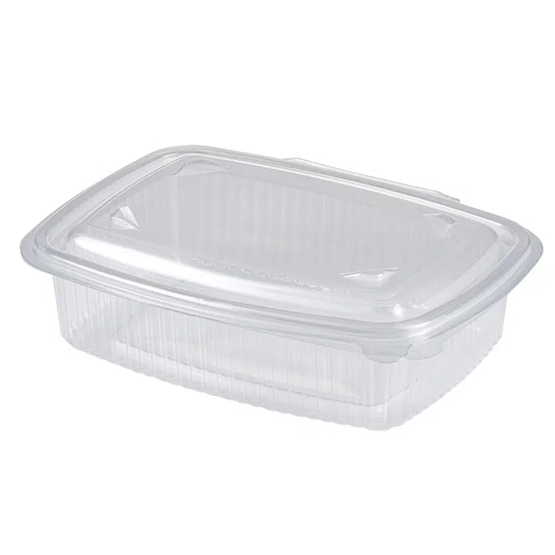 1500 ml microwaveable tray with hinged lid, 50 pcs.