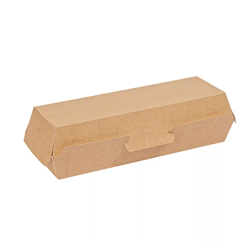Caixa de cartão para cachorros-quentes 232 x 90 x 63 mm, 50 unidades