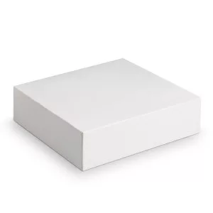 Forma de bolo de cartão branco 16 x 5 cm
