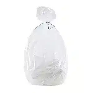 50 20-liter white 9 µ garbage bags