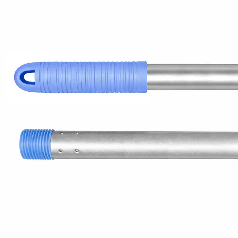 Manche à balai alu à vis bleu à la française 140 cm