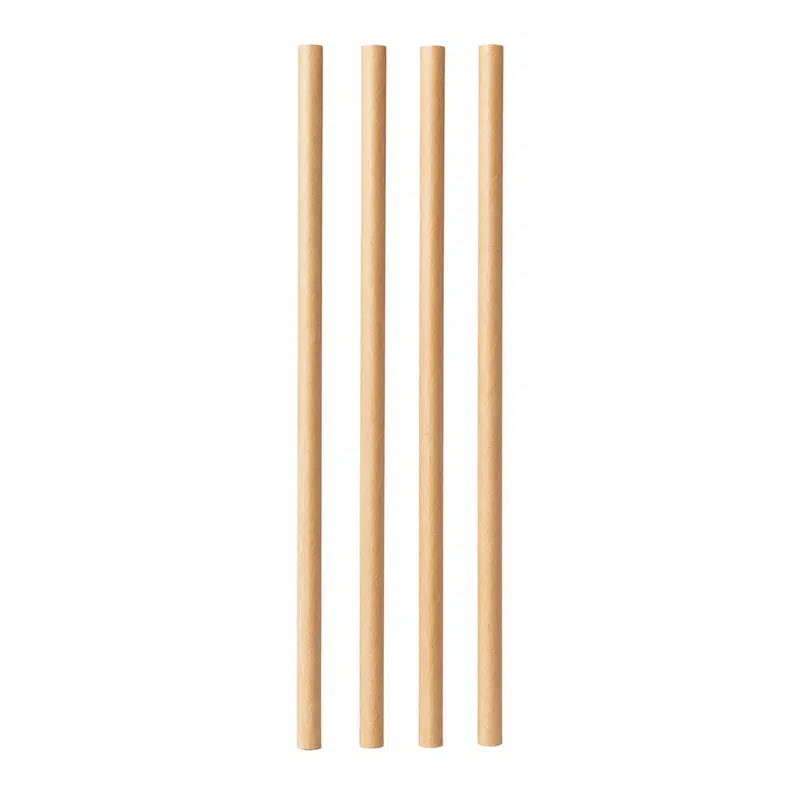 Palha de papel kraft reto 200 mm Ø 6 mm por 100