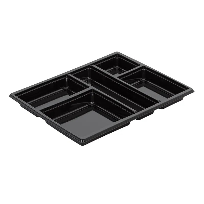 plateau repas noir