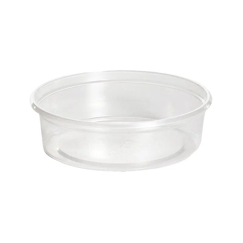 Round plastic pot 125 ml per 100
