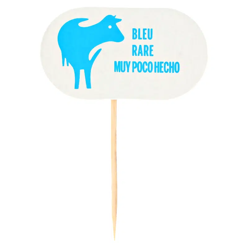 100 “blue” meat picks