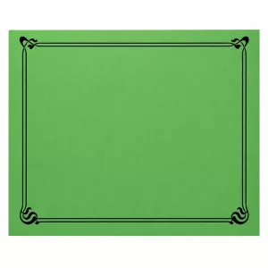 set de table vert