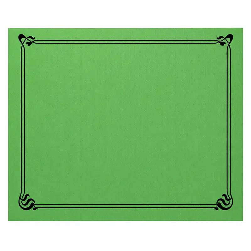 Individual de mesa verde papel 31 x 43 cm pack 500