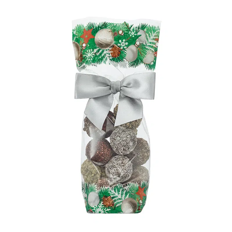 Sachet confiseries Noël « Guirlandes » 120 x 260 mm par 100